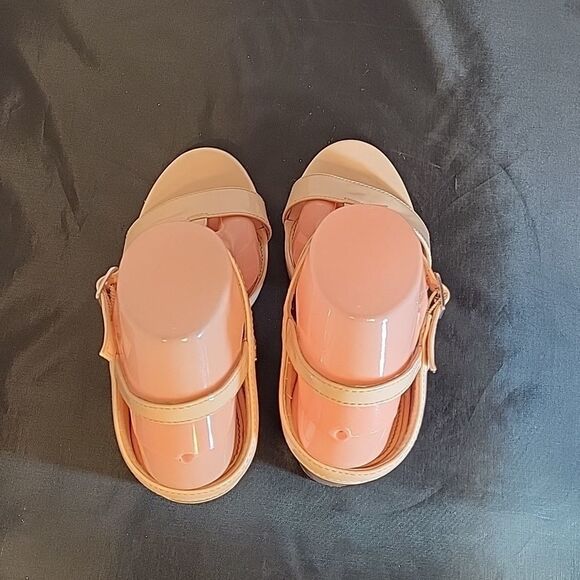 FOREVER 21 ANKLE STRAP OPEN TOE TWO STRAP BAND BLOCK HEEL SANDAL - Picture 9 of 15